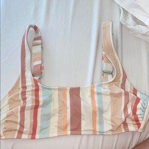 target striped bikini top